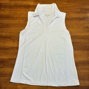 Lilly Pulitzer White Sleeveless Polo Tank